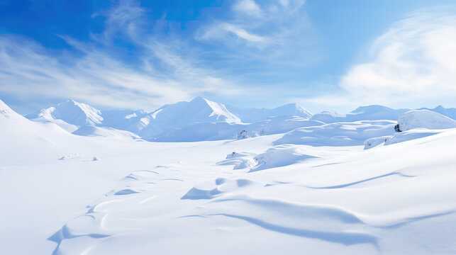 wonderful winter landscape, calm peaceful artwork