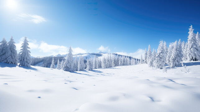 complete white winter wallpaper, forest view