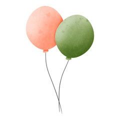 balloons isolated on white