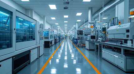 Laboratory new materials and technologies in production - obrazy, fototapety, plakaty