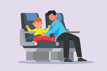 Journey or trip concept. Colored flat vector illustration isolated.