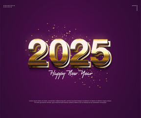 festive and elegant 2025 new year celebration figures.