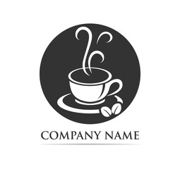 Coffee cup Logo Template vector icon Free Vector