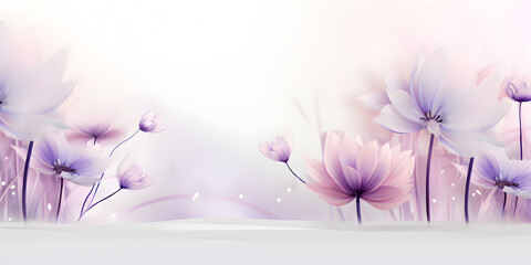 Abstract soft purple floral background 