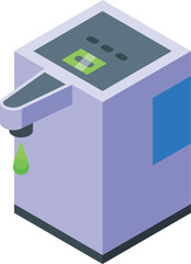 Cabin hygiene cleaning icon isometric vector. Dispenser travel. Sanitize viral