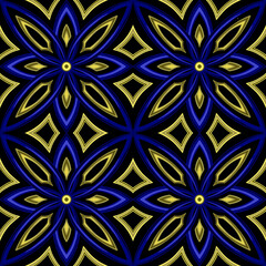 Abstract handmade seamless graphic pattern.