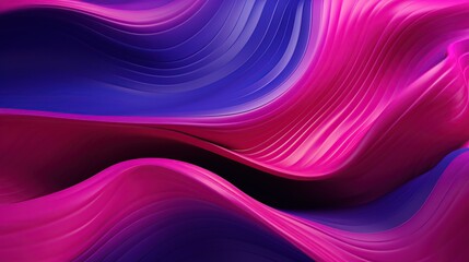 Liquid neon pink wave modern trendy holographic background. Fluid color texture abstract backdrop. Created with Generative AI