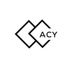ACY Letter logo design template vector. ACY Business abstract connection vector logo. ACY icon circle logotype.
