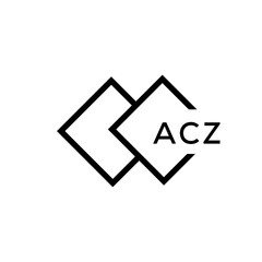 ACZ Letter logo design template vector. ACZ Business abstract connection vector logo. ACZ icon circle logotype.
