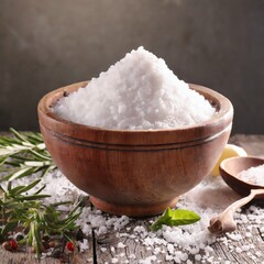 Obraz na płótnie Canvas Fresh and Healthy Salt Powder