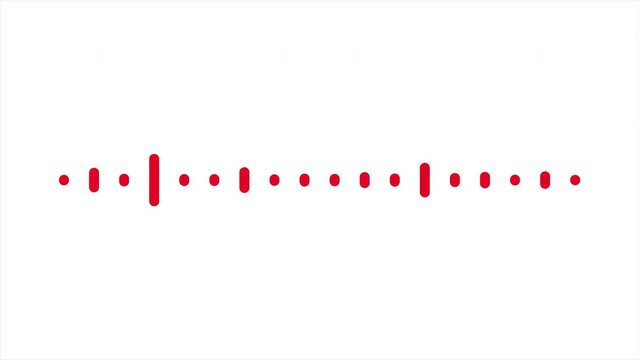 Song background, red form reacting vibrations on volume level of tune