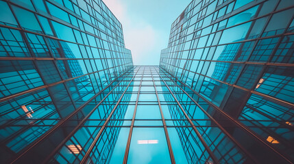 Obraz premium modern glass building
