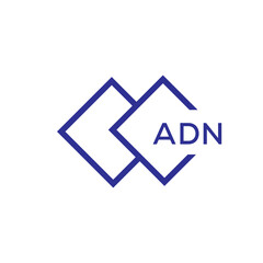 ADN Letter logo design template vector. ADN Business abstract connection vector logo. ADN icon circle logotype.
