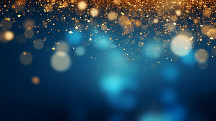 Obraz premium Abstract glitter lights background, blurred bokeh effect