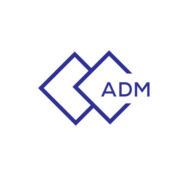ADM Letter logo design template vector. ADM Business abstract connection vector logo. ADM icon circle logotype.
