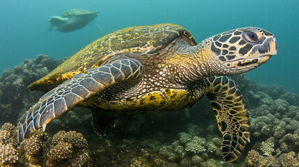Fototapeta premium green sea turtle