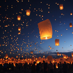3d render of a balloon in the sky
