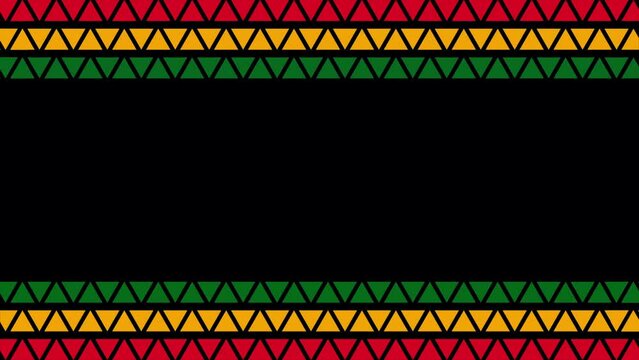 Black History Month Text animation