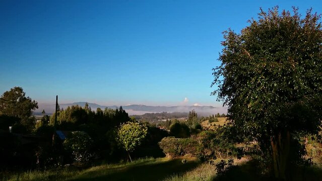 Sunrise over the hills