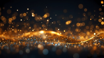 Featuring stunning soft bokeh lights and shiny elements. Abstract festive and new year background