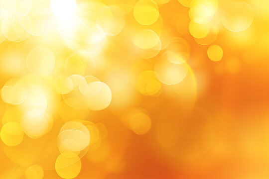 Shimmering Yellow Bokeh Lights