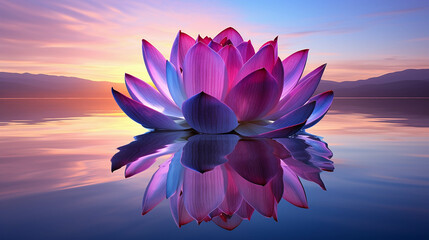 purple lotus flower high definition(hd) photographic creative image