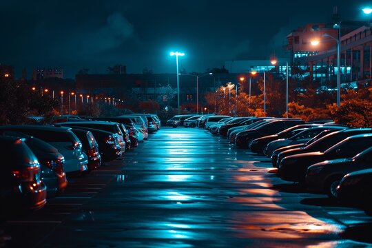 lots of cars on car parking