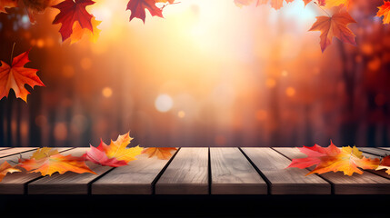Naklejka na ściany i meble Autumn foliage background 