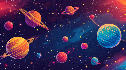 A beautiful scene of space and the cosmos