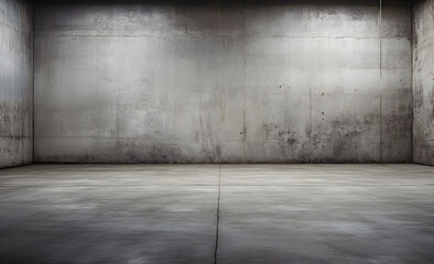 An empty room with untreated concrete walls and flooring