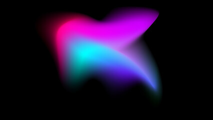 Multicolor gradient abstract shape background. Smooth gradient pastel colors with blurred texture.