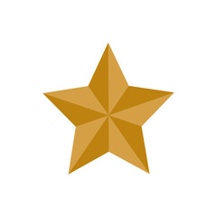 Fototapeta premium Gold star icon. Vector gold star icon. Star icon isolated on white background.