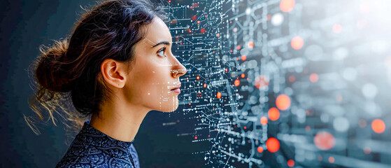 Artificial General Intelligence (AGI), also known as Strong AI refers to a type of Artificial Intelligence that has the Ability to Understand Learn and Apply its Intelligence Symbol Image Background
