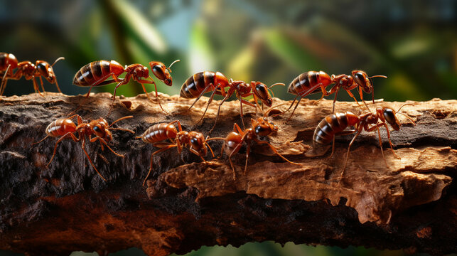 ants in the forest high definition(hd) photographic creative image