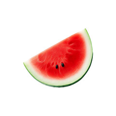 Melon slice on transparent background Ai generative.