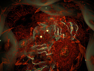 Imaginatory fractal abstract background Image