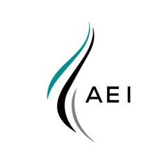 Obraz premium AEI Letter logo design template vector. AEI Business abstract connection vector logo. AEI icon circle logotype. 