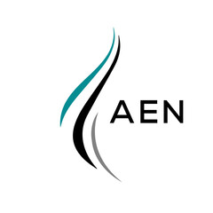 AEN Letter logo design template vector. AEN Business abstract connection vector logo. AEN icon circle logotype.
