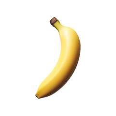 Banana Bunch and one banana isolated on a transparent background Ai generative.
