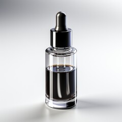Naklejka premium serum bottle mockup and dropper bottle