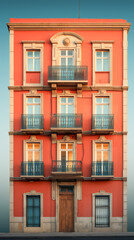 Fototapeta premium Facade of a patterned building