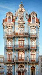 Fototapeta premium Facade of a patterned building