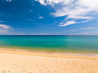 Fototapeta na wymiar Beautiful sea beach background,Amazing sea ocean in good weather day,Nature beach sand background