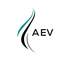 AEV Letter logo design template vector. AEV Business abstract connection vector logo. AEV icon circle logotype.
