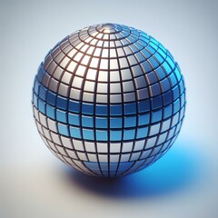 Disco ball. 3D illustration.