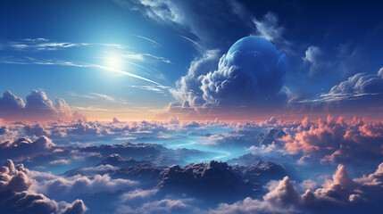 sunrise over the mountains