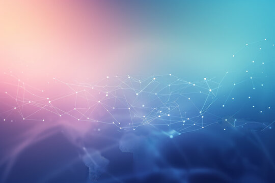 Abstract technological connections. Background for design with selective focus and copy space.
