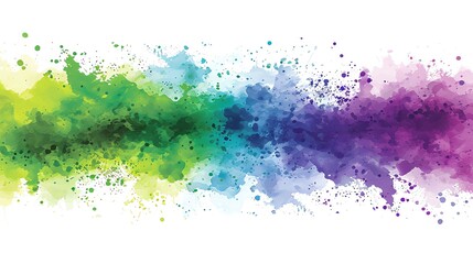 Colorful Watercolor Paint Splatter Design