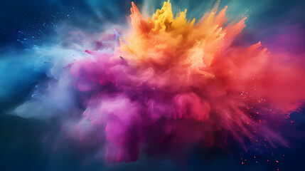 Dust explosion abstract background, Holi background