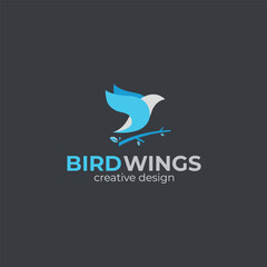 Free vector bird colorful logo vector